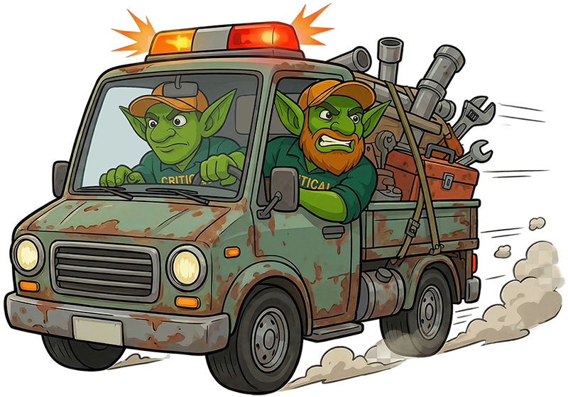 Emergency plumber Cleveland team responding to urgent call