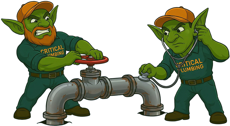 Critical Plumbing service truck in Avon and Avon Lake Ohio